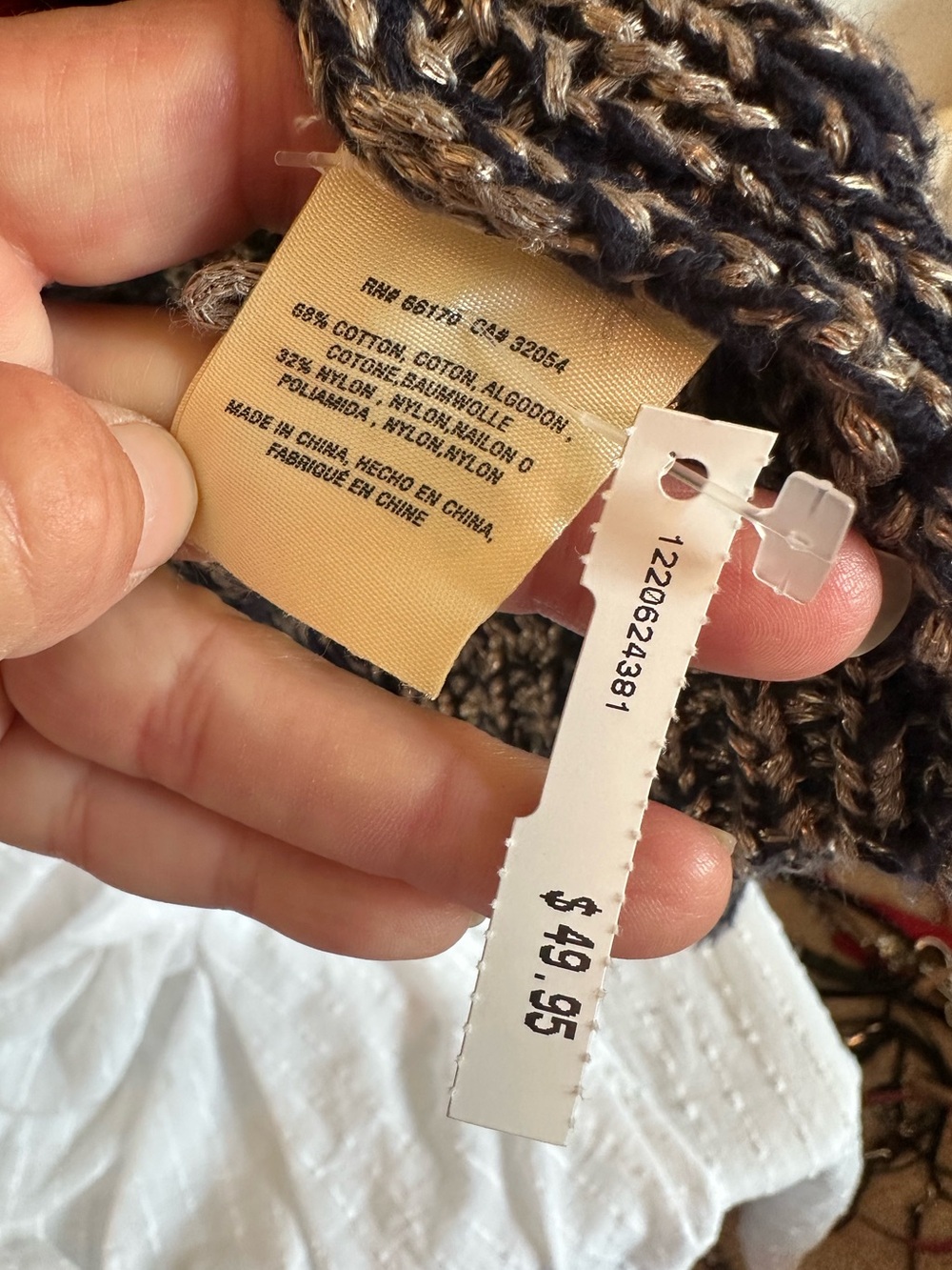 Anthropologie Akemi + Kin Metallic Pocket Front Tunic Cardigan Size XL - Picture 6 of 12